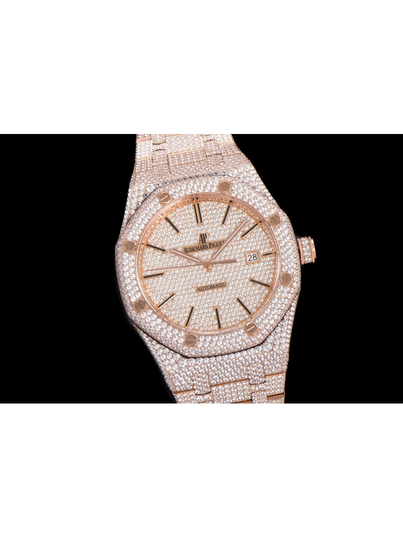 Audemars Piguet Royal Oak 15400 Starry Sky Limited Edition with Swarovski Crystals Rose Gold