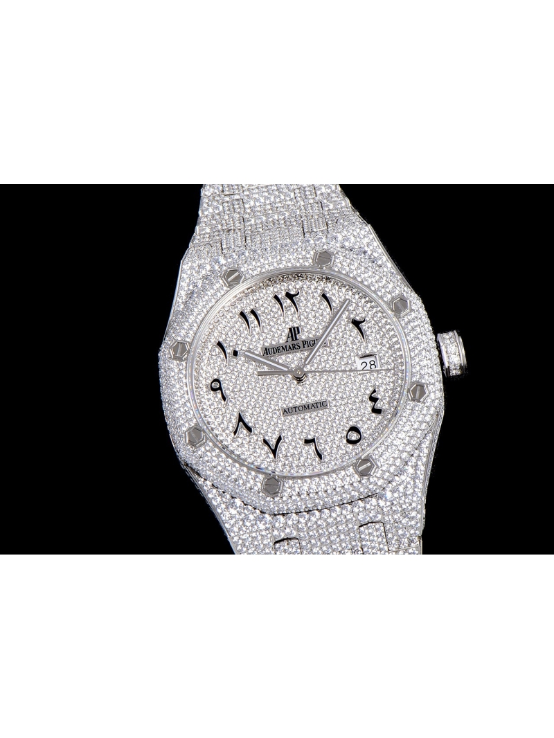 Audemars Piguet Royal Oak 15400 Starry Sky Limited Edition with Swarovski Crystals Arabic Dial Platinum