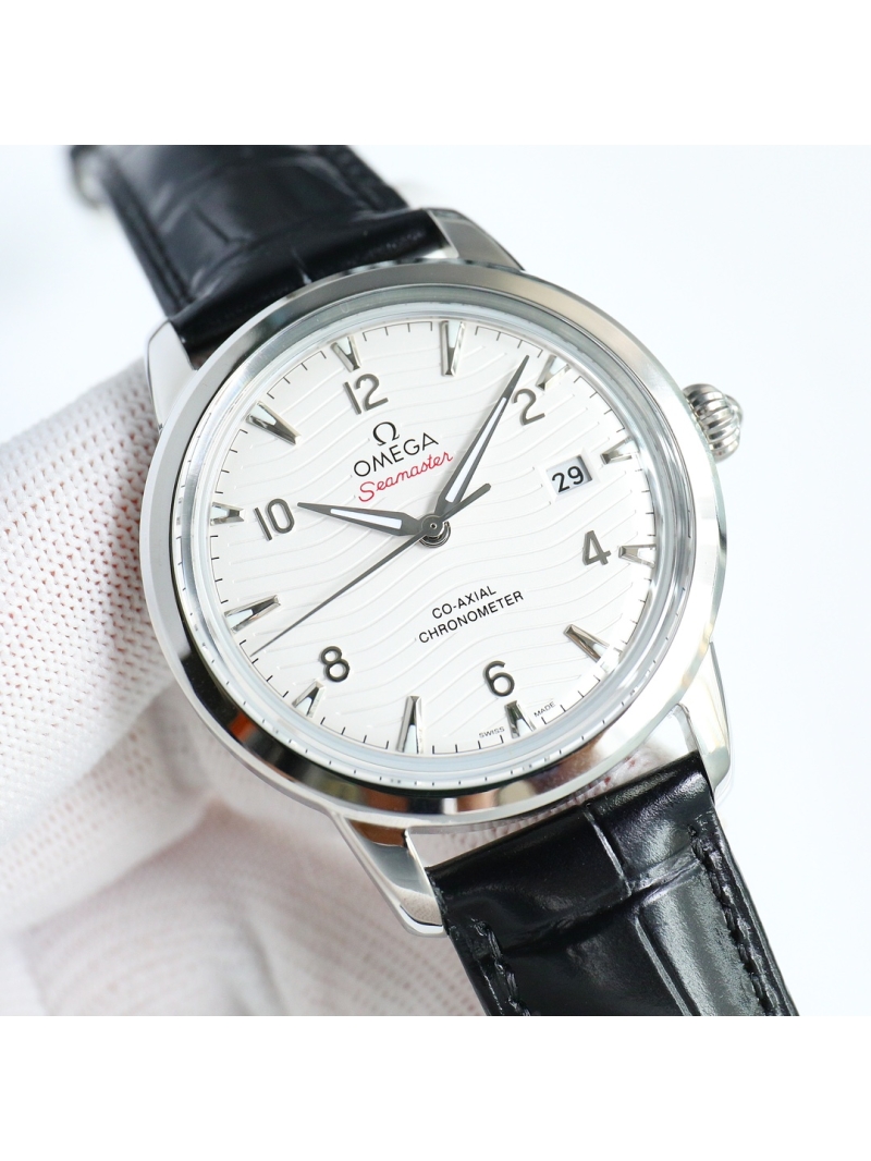 OMEGA Seamaster Series Ultra-Thin Men's Automatic Mechanical Watch Platinum/Rose Gold