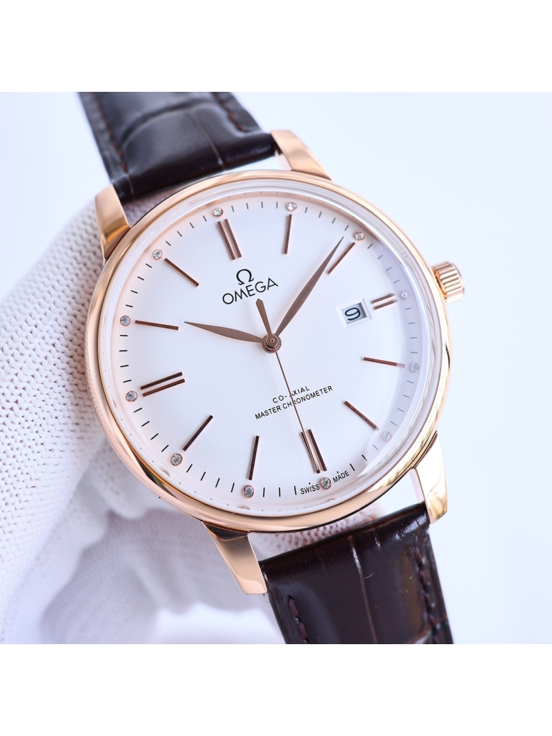 OMEGA Co-axial Series Ultra-Thin Automatic Men's Watch Rose Gold/ Gold