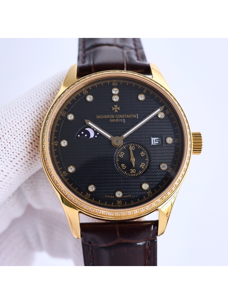 Vacheron Constantin (VC) Heritage Moon Phase Series Watch Gold