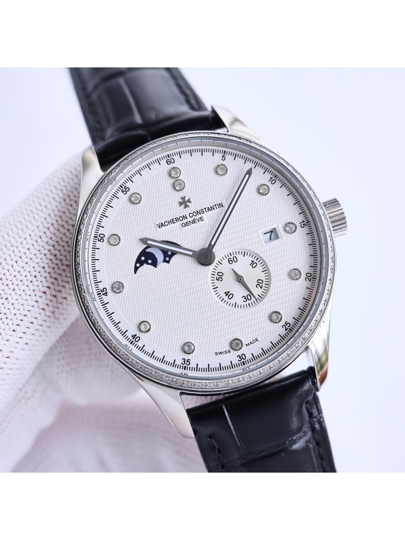 Vacheron Constantin (VC) Heritage Moon Phase Series Watch Platinum/Rose Gold