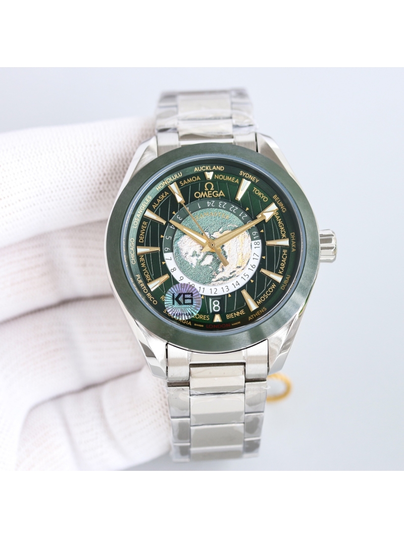 Omega New Seamaster Aqua Terra World Time Watch stainless stell