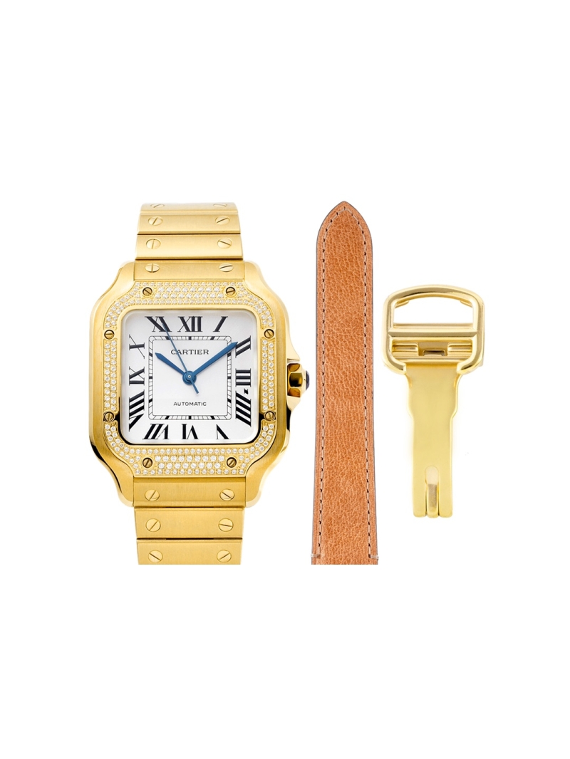 Cartier Santos de Cartier Women's Watch Gold v Diamond