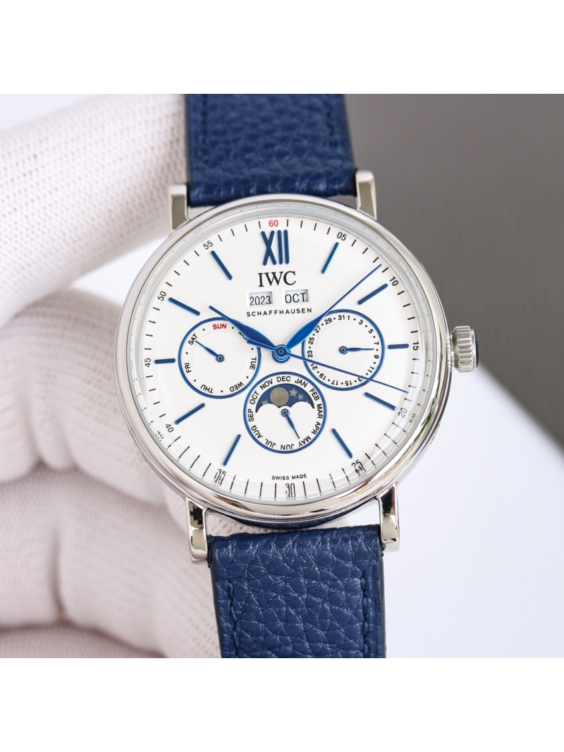 IWC Schaffhausen Portofino Perpetual Calendar Watch blue