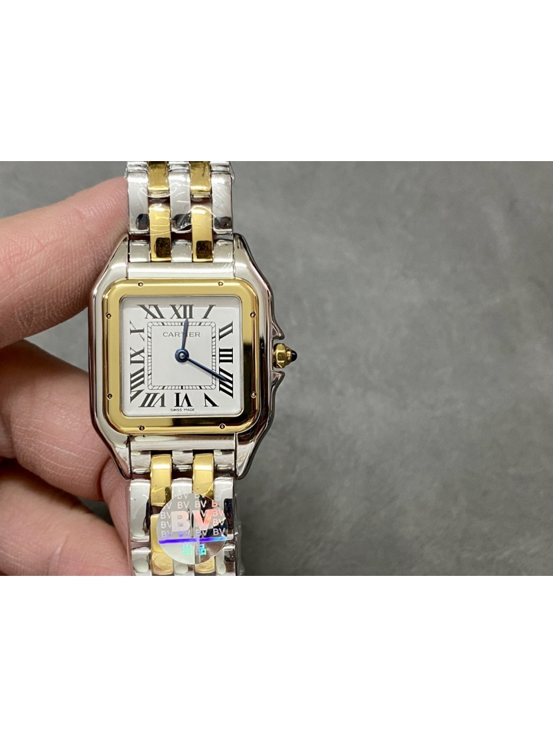 Cartier Panthère de Cartier Medium Model Watch (27x37mm) Gold Silver