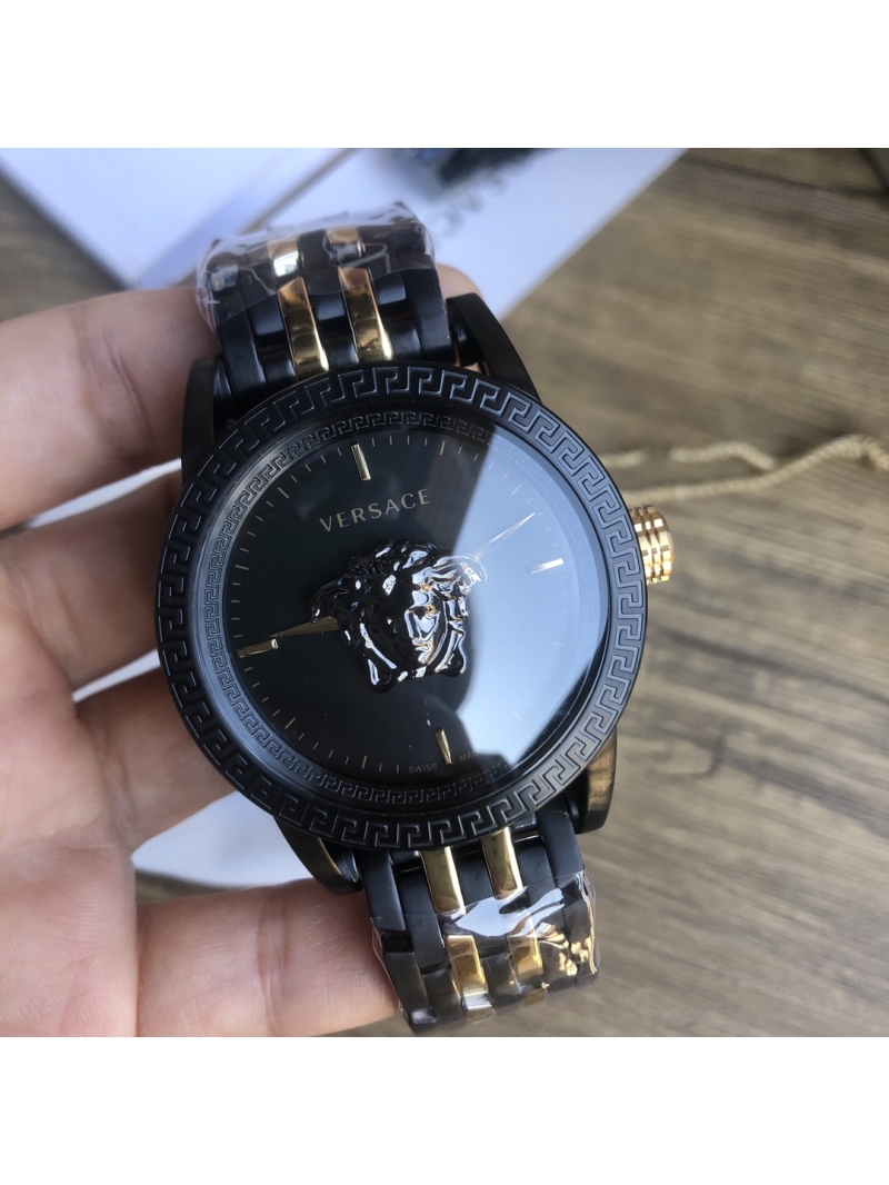 Versace Mysterious Time Quartz Men's Watch 45mm so black black medusa