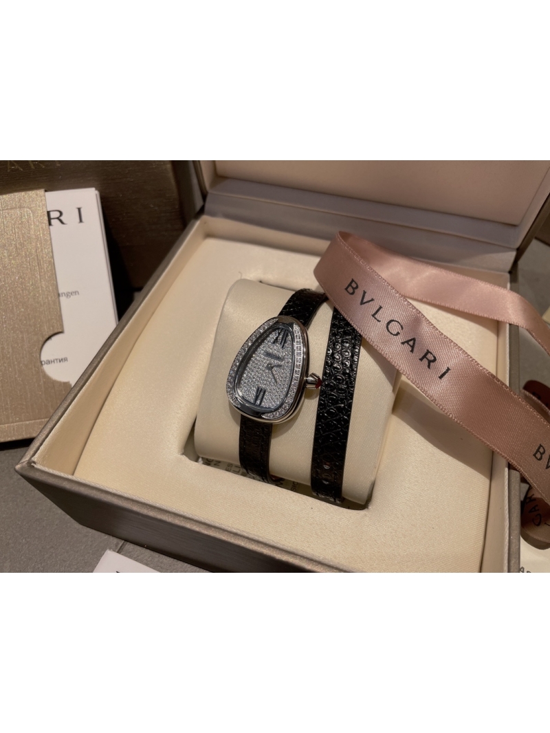 Bvlgari Serpenti Watch Full Diamond in silver tone – The Ultimate Elegance in Timekeeping