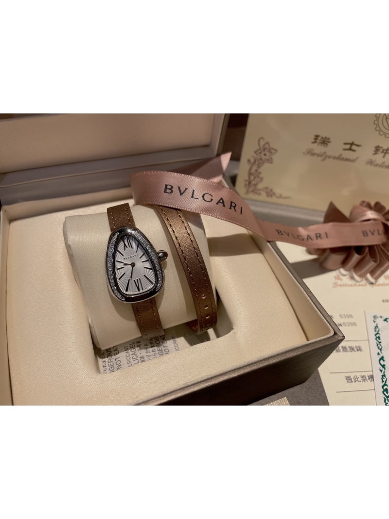 Bvlgari Serpenti Watch Half Diamond in silver tone – The Ultimate Elegance in Timekeeping