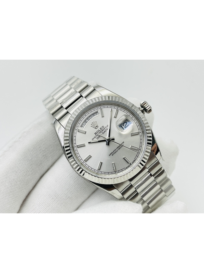 Rolex Day-Date President Series Watch - 36mm silver