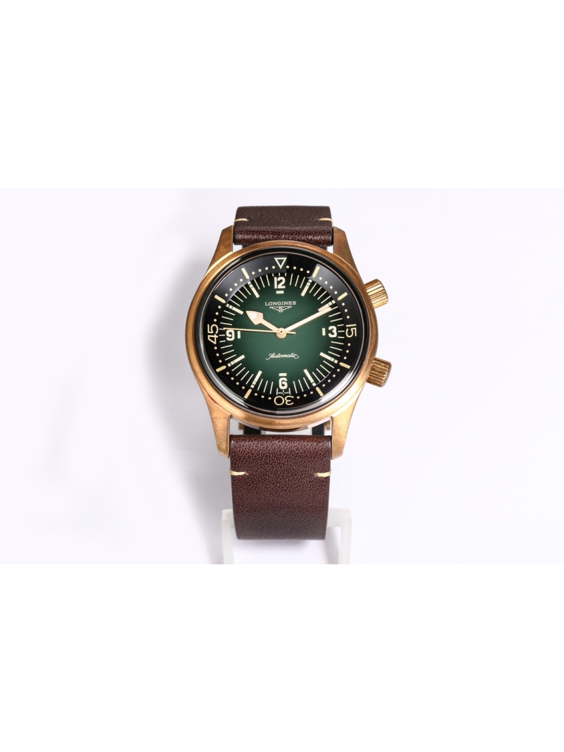 Longines Legend Diver Watch L3.774.4.60.2 - 42.00 mm green