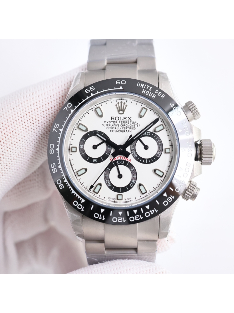 Rolex Cosmograph Daytona Oyster 40mm platinum BLAKEN white dial