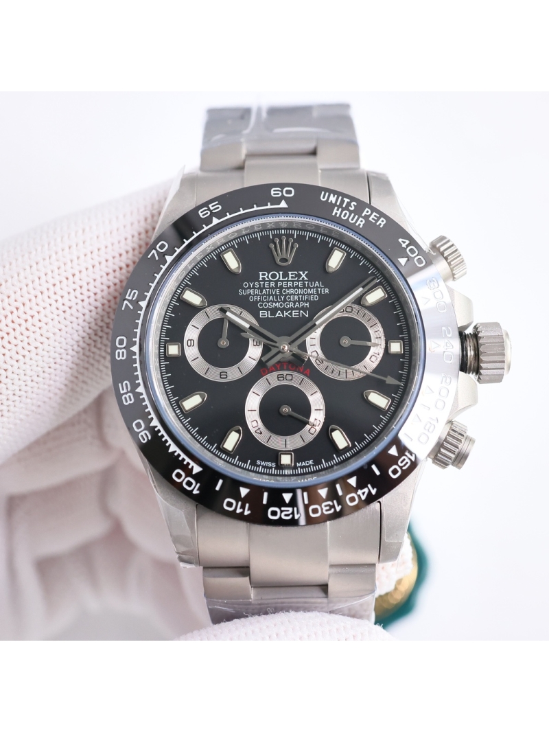 Rolex Cosmograph Daytona Oyster 40mm platinum BLAKEN Dark Grey dial