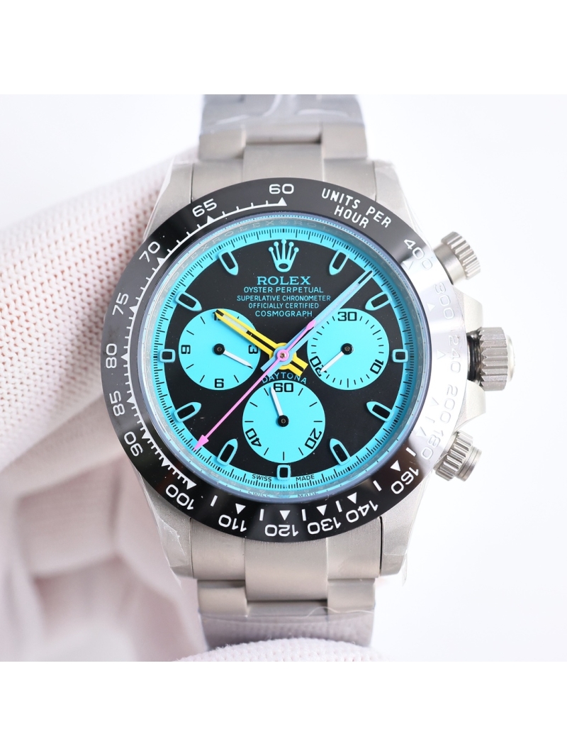 Rolex Cosmograph Daytona Oyster 40mm platinum BLAKEN light blue dial