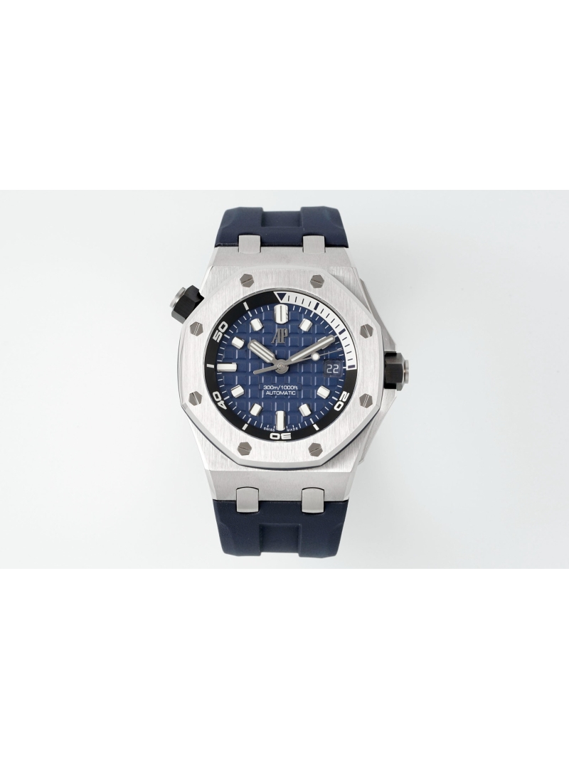 Audemars Piguet Royal Oak Offshore Diver Stainless Steel Watch blue