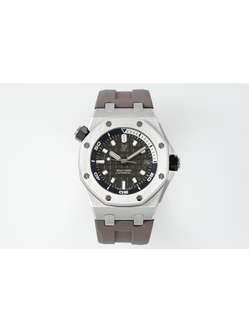 Audemars Piguet Royal Oak Offshore Diver Stainless Steel Watch brown