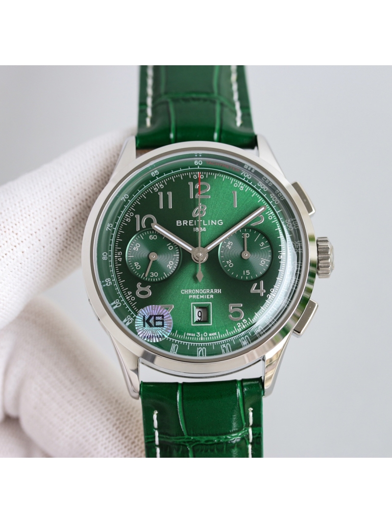Breitling Premier B01 Chronograph 42 Norton Edition Watch Green dial