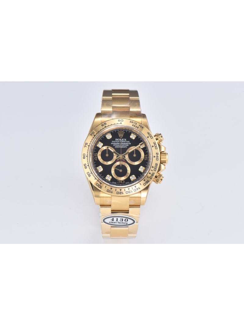 Rolex Cosmograph Daytona 40mm Oyster Perpetual black dial with gold