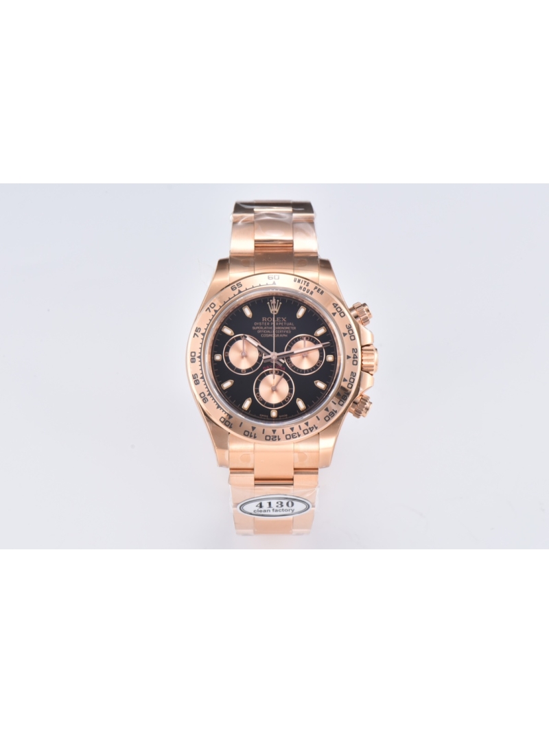 Rolex Cosmograph Daytona 40mm Oyster Perpetual black dial with rose gold