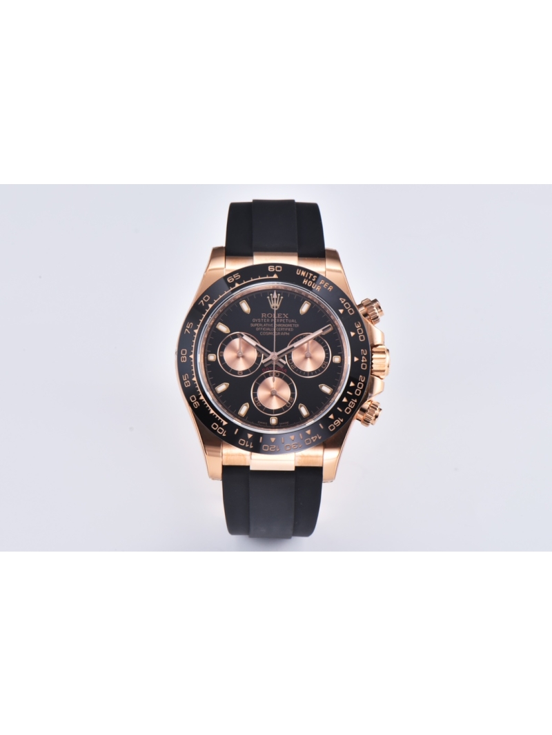 Rolex Cosmograph Daytona 40mm Oyster Perpetual black rubber with rose gold