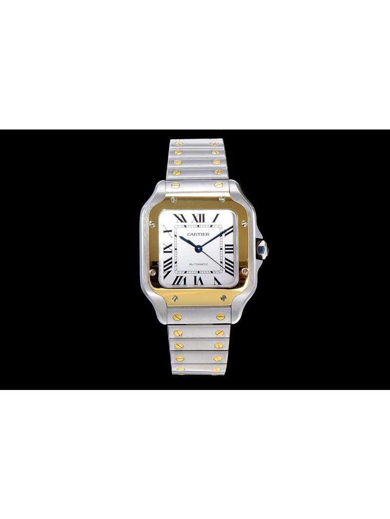 Cartier Santos de Cartier Watch 35mm Steel and 18K Yellow Gold