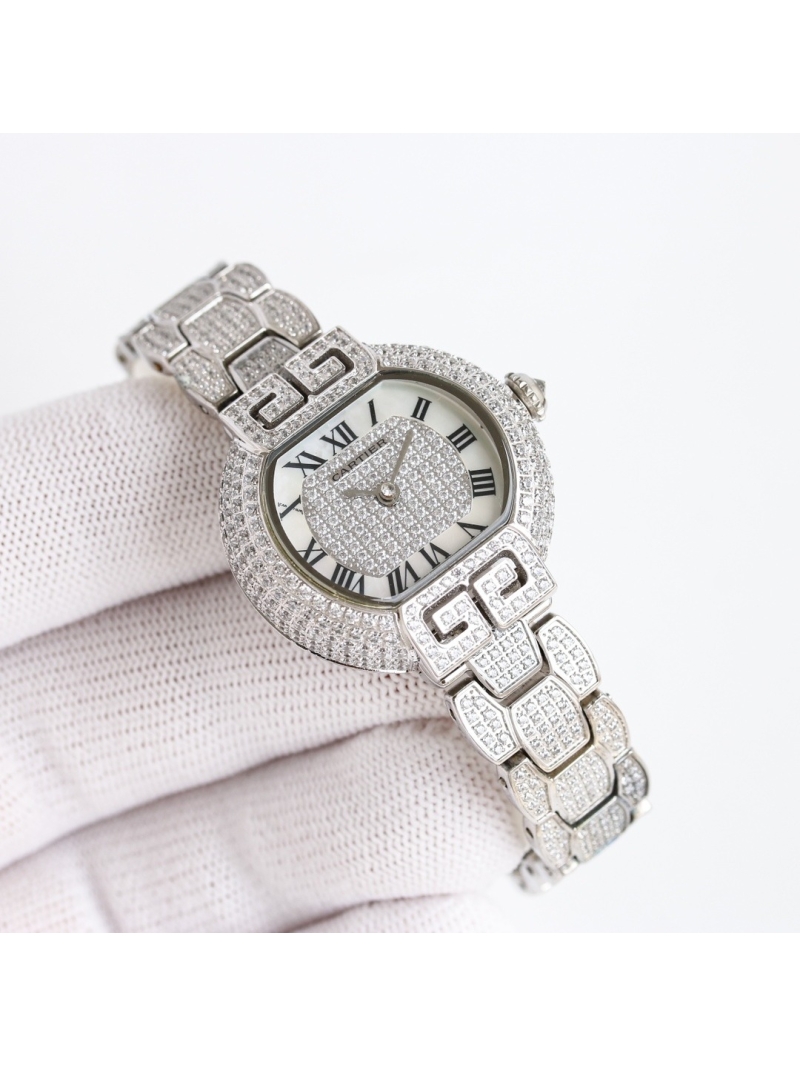 Cartier Ellipse 18K Yellow Gold Vintage Wristwatch with Diamond Bracelet