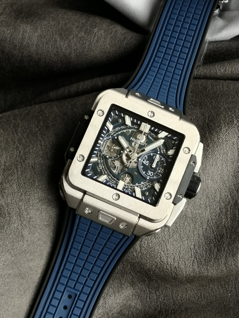 Hublot Square Bang Unico Titanium Blue 42mm