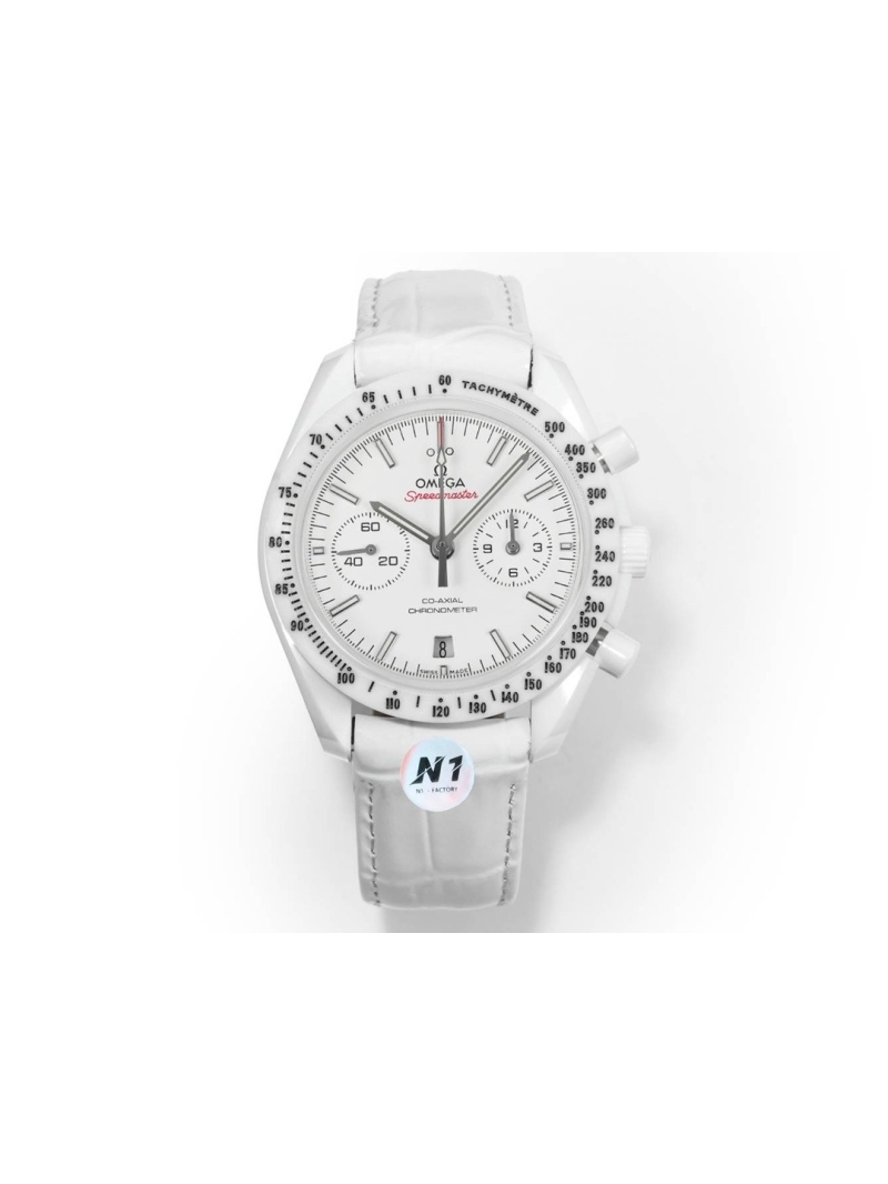 OMEGA Speedmaster White Side of the Moon Co-Axial Chronometer Chronograph – White Ceramic