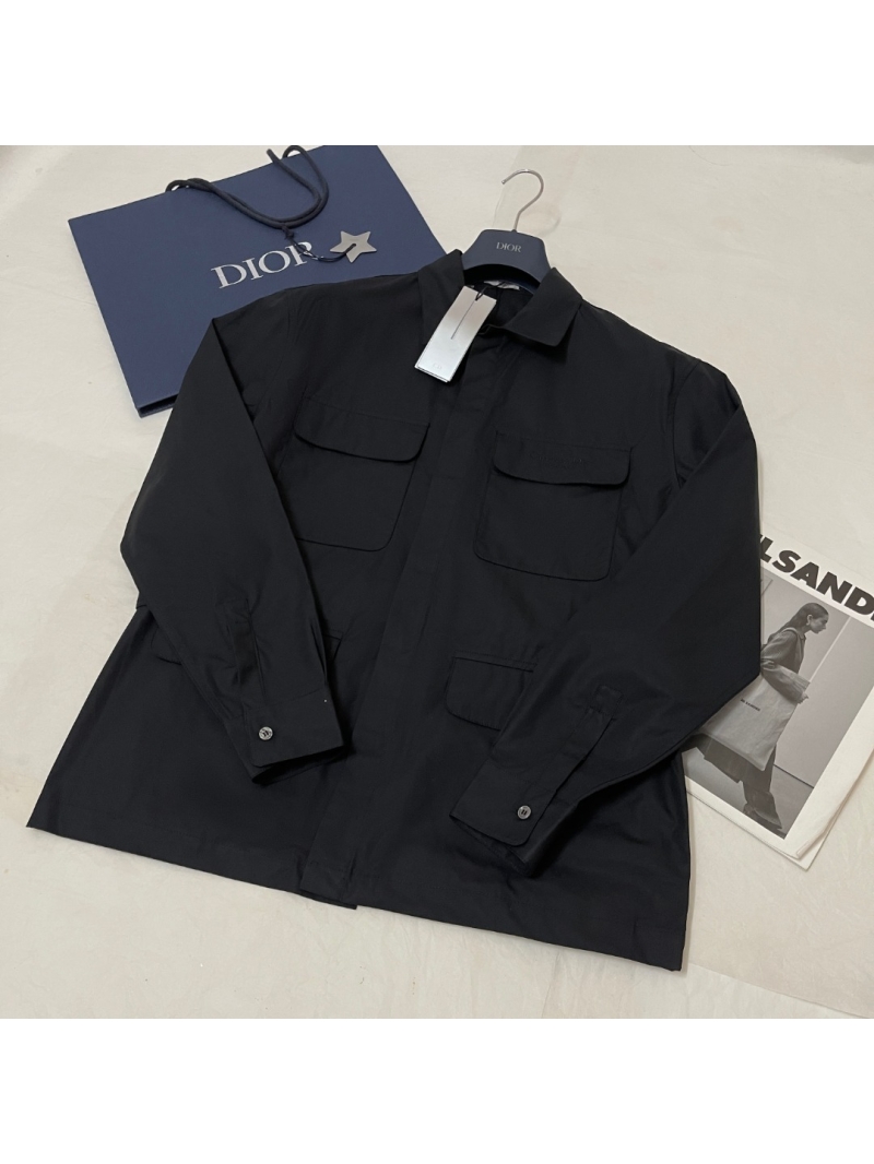 Dior 24SS Belted Shirt Jacket - Black
